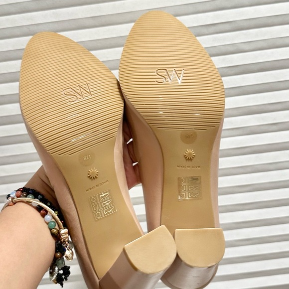 🌹STUART WEITZMAN 🌹 Vida 75 Leather Pumps Beige Size: 11B - Picture 16 of 16